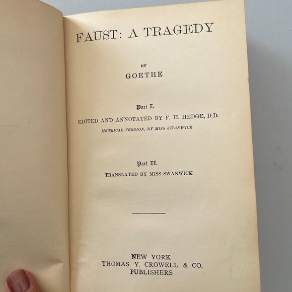 Goethe's Faust  Copyright 1882 Hardcover, Thomas Y. Crowell & Co. - Picture 14 of 16